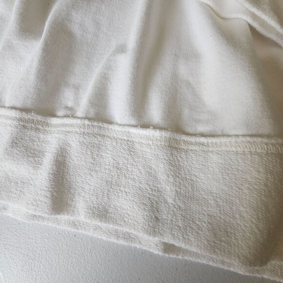 Zenergy by Chico's White V back Sweatshirt Top Stitching detail size 2 or 12 - Picture 6 of 12